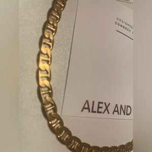 New Alex and Ani 15 inch Raphaelian Gold Chain Link Magnetic Clasp Necklace